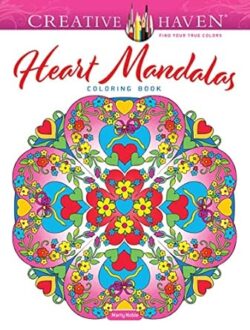 CREATIVE HAVEN HEART MANDALAS COLORING BOOK