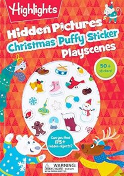 Christmas Hidden Pictures Puffy Sticker Playscenes